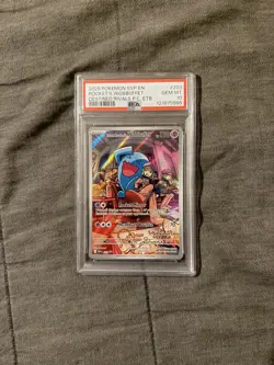 2025 Pokemon Destined Rivals Pokemon Center ETB Team Rocket's Wobbuffet PSA 10 - Image 1