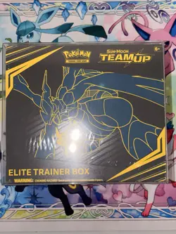 Pokemon TCG: Sun & Moon Team Up Elite Trainer Box Sealed w/Plastic Display Case - Image 1