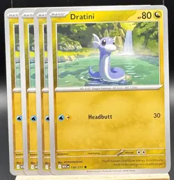 4x Dratini 150/217 Common Ascended Heroes Pokemon TCG Playset NM - Image 1