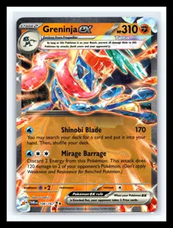 💥 Pokemon 2024 TCG Greninja ex 106/167 Sv06: Twilight Masquerade Holo - Image 1