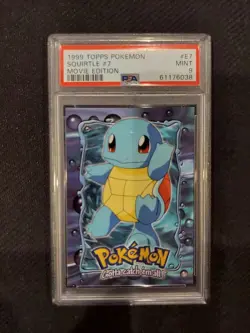 PSA 9 Squirtle Topps Pokemon Movie Edition - Image 1