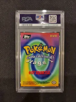 PSA 9 Squirtle Topps Pokemon Movie Edition - Image 2