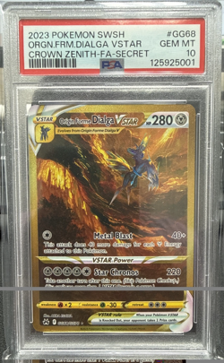 2023 Pokemon SWSH Crown Zenith Origin Forme Dialga VSTAR #GG68/GG70 PSA 10 - Image 1