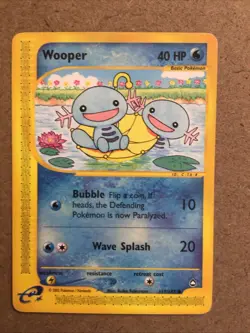 Pokemon TCG Aquapolis WOOPER Regular, Common - 117/147 - Image 1