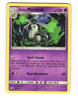 Alolan Marowak 75/236 Rare 2019 Unified Minds Pokemon LP - Image 1