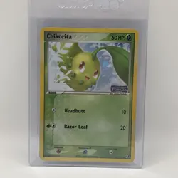 Chikorita 51/115 Reverse Holo Common Stamped LP | Pokemon Unseen Forces 2005 - Image 1