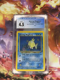 Pokemon Shining Magikarp Neo Revelation Unlimited Holo Secret Rare #66 CGC 4.5 - Image 1