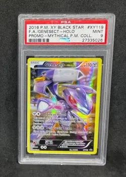 Pokemon Black Star Promo Mythical Collection Genesect XY119 Full Art Holo PSA 9 - Image 1