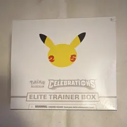 Pokemon TCG Celebrations Elite Trainer Box English 2021 Pikachu Booster - Image 1