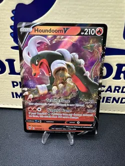 Houndoom V 21/189 Ultra Rare Full Art Darkness Ablaze Pokemon TCG NM/M - Image 1