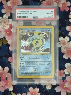 1999 POKEMON #6 GYARADOS-HOLO PSA 8 - Image 1