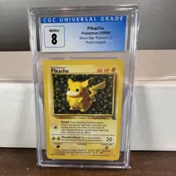Vintage Pokemon Pikachu Black Star Promo 1 Ivy League TCG 1999 CGC 8 NM-Mint - Image 1
