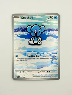 Cubchoo 109/086 Illustration Rare Pokemon TCG SV: Black Bolt NM - Image 1