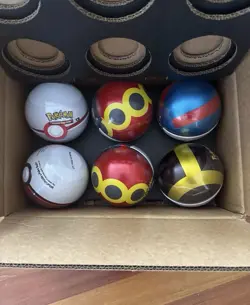 6 x Pokemon TCG Pokeball Tins - 18 Booster Packs Factory Sealed - Image 1