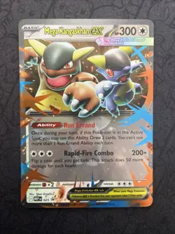 Mega Kangaskhan ex #25 Mega Evolution Holo Black Star Promo Pokemon TCG NM - Image 1