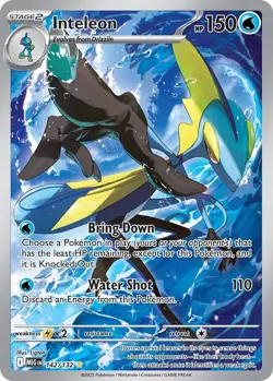 Inteleon - 142/132 - Mega Evolution - NM - Pokemon - Illustration Rare - Image 1