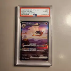 Pokemon SV2a 151 Charizard ex SAR Full Art Holo 201/165 Korean PSA 10 - Image 1