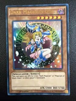 Konami Dark Magician Girl YGLD-ENB03 King of Games 1st Edition Ultra Rare Holo - Image 1