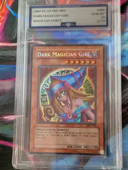 2003 YU-GI-OH! MFC-MAGICIAN'S FORCE#000 DARK MAGICIAN GIRL Flawless 10/PSA 10 - Image 3