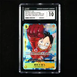 CGC 10 GEM MINT 2024 One Piece CHN Monkey D. Luffy OP07-109 SR (Alt Art) - Image 1