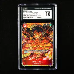 CGC 10 GEM MINT 2022 One Piece CHN Monkey D. Luffy OP01-024 SR (Alt Art) - Image 1