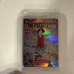 One Piece Monkey D. Luffy US Voyage College Basketball Promo SEALED - Image 5