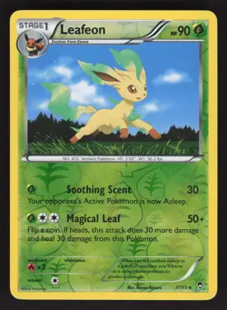 Leafeon 7/111 Pokemon TCG XY - Furious Fists MP - Image 1