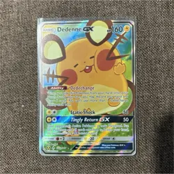 Pokemon Dedenne GX Promo Full Art Holo Alternate Art 195A/214 HP 160 - Image 1
