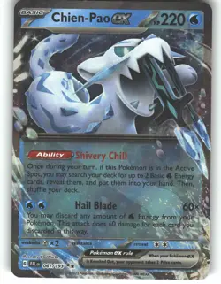 Chien-Pao ex 061/193 Double Rare Paldea Evolved Pokemon Holo Lightly Played - Image 1