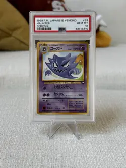 New Cert Pokemon PSA 10 Haunter 93 Japanese 1998 PM Vending Series III Vintage - Image 1