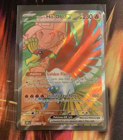 Pokemon TCG Ethan's Ho-Oh ex Full Art 209/182 Destined Rivals NM - Image 1