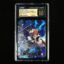 CGC 10 PRISTINE 2025 One Piece CHN Portgas D. Ace EB02-028 R-SP Ver. - Image 1