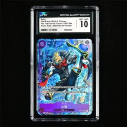 CGC 10 GEM MINT 2024 One Piece CHN Sanji OP07-064 SR (Alt Art) - Image 2