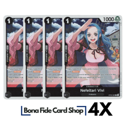 4x Nefeltari Vivi OP05-086 R Awakening Of The New Era One Piece TCG Playset - Image 1