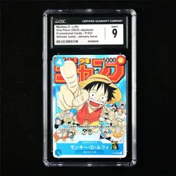 CGC 9 MINT 2023 One Piece JPN Monkey D. Luffy P-033 P - Image 1