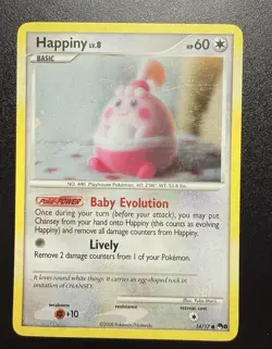 Pokemon TCG Happiny Pop Series 8 14/17 Cosmos Holo Card - Image 3