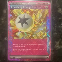 Enriching Energy 191/191 Ace Spec Rare Holo Pokemon Card SV: Surging Sparks NM - Image 1