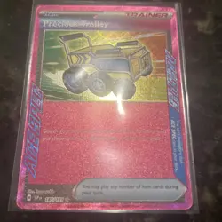 Precious Trolley 185/191 ACE SPEC Sv08: Surging Sparks Holo Pokemon TCG Card NM - Image 2