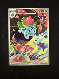 Phantasmal Flames Bulbasaur 133 and Ivysaur 134 Near Mint Condition Pokemon Card - Image 3