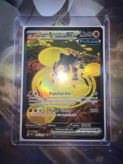 Pokemon Card Iron Boulder ex 207/162 Temporal Forces Rare Holo Near Mint - Image 1
