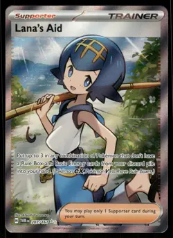 Pokemon Cards Lana's Aid 207/167 Twilight Masquerade Ultra Rare NM - Image 1