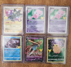 LOT OF 9 POKEMON CELEBRATIONS CARDS In Toploaders - Image 1