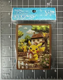 Pokemon Center Pikachu's Gift Card Sleeves 64ct Japan TCG - Image 1