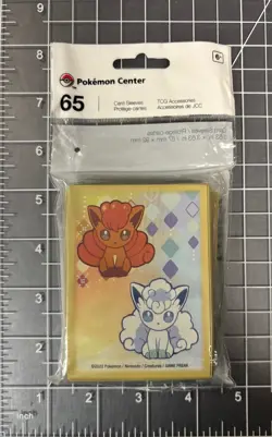 Pokemon Center Vulpix Seasons Card Sleeves 65ct 67x92mm TCG Accessories - Image 1