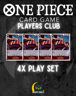 One Piece Card Game Lucky.Roux OP09-015 R Playset X4 English - Image 1