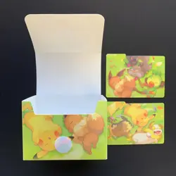 Pokemon Center Pikachu & Eevee Card Deck Box - Image 3