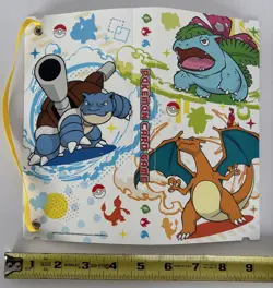 Pokemon Card Game Blastoise Charizard Venusaur Mini Card Album Binder 2023 - Image 1