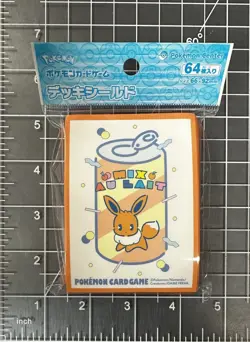 Pokemon Center Mix Au Lait Eevee Card Sleeves 66x92mm 64ct Japan Official - Image 1