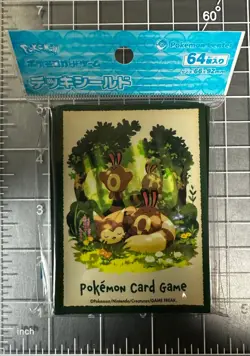 Pokemon Center Card Sleeves Furret & Sentret Deck Shield 64ct - Image 1