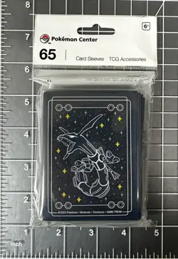 Pokemon Center Rayquaza Among The Stars Card Sleeves 65ct TCG Accessories - Image 1